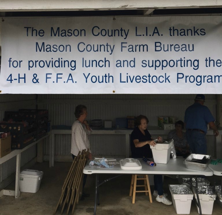 Mason County Farm Bureau supports 4H and FFA Youth Livestock Program